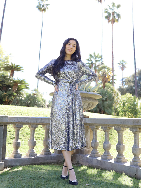 Starlet Dress - Gunmetal – PKC Collection