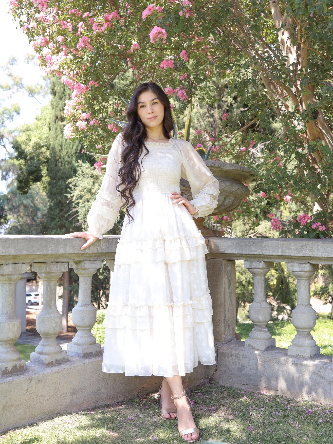 Glittering Garden Dress - Ivory PKC Collection Glittering Garden Dress - Ivory PKC Collection