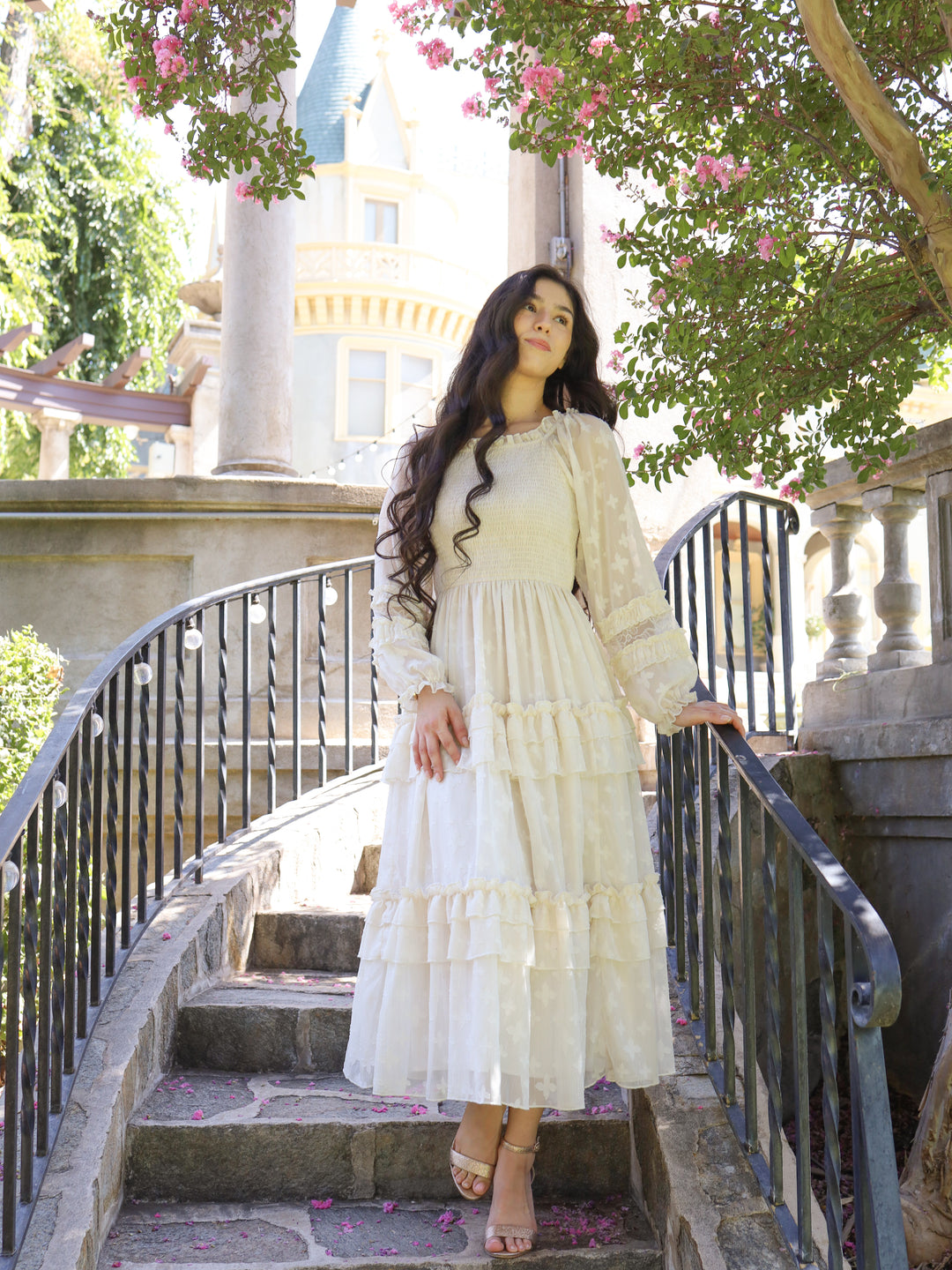 white garden dress Glittering Garden Dress