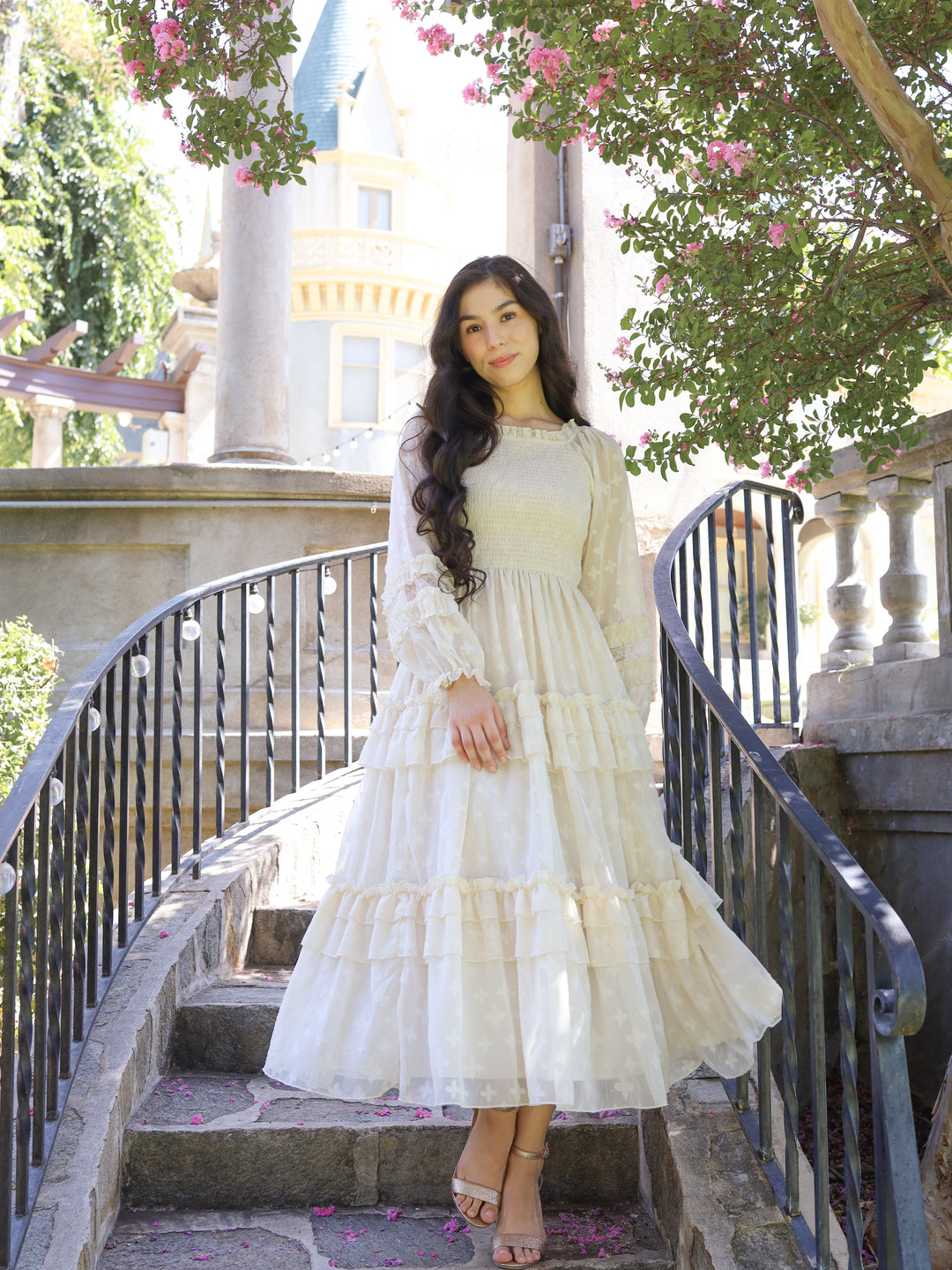 white garden dress Glittering Garden Dress