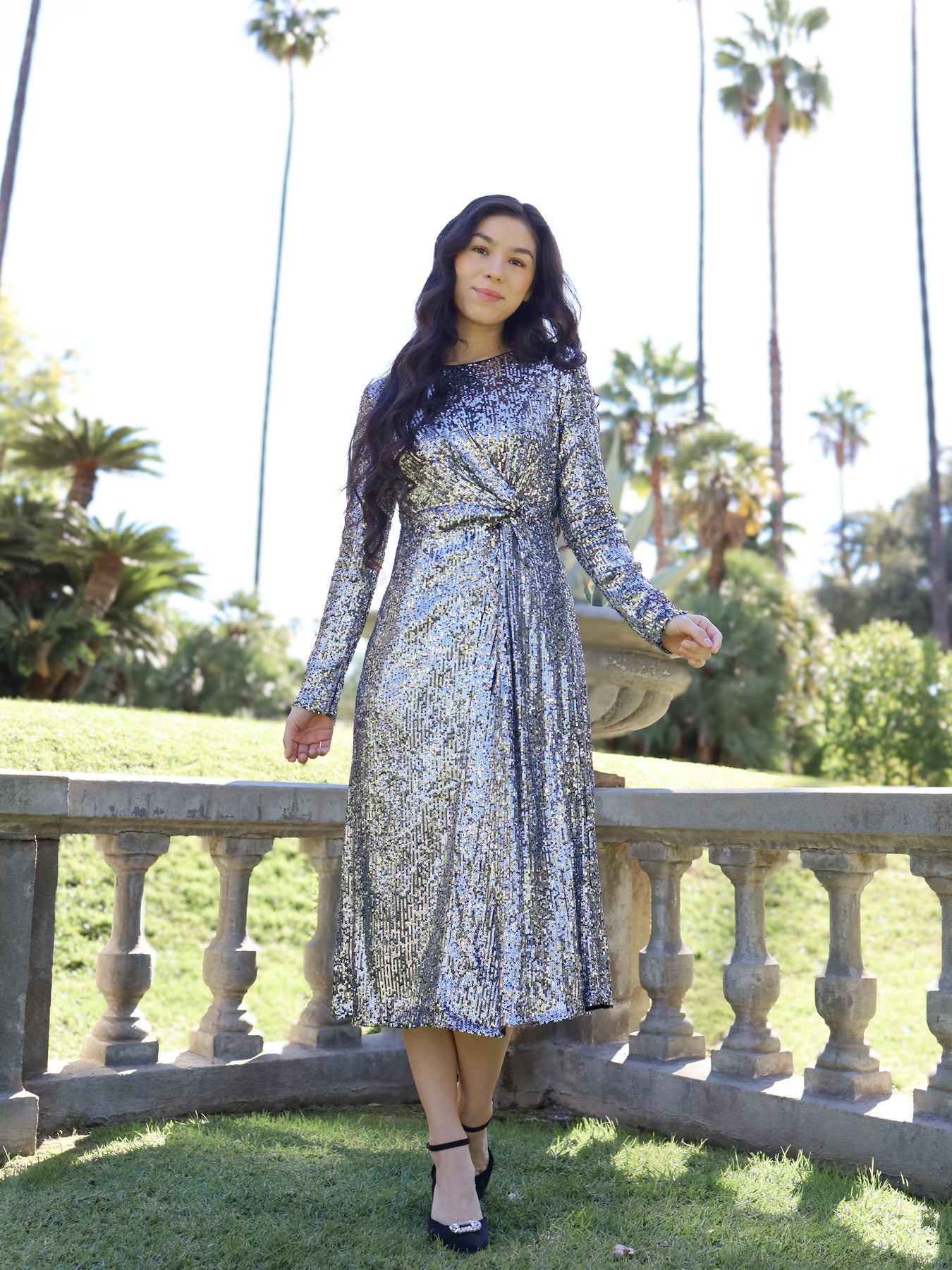 starlet sequin dress Adeline Starlet Sequin Wrap Dress