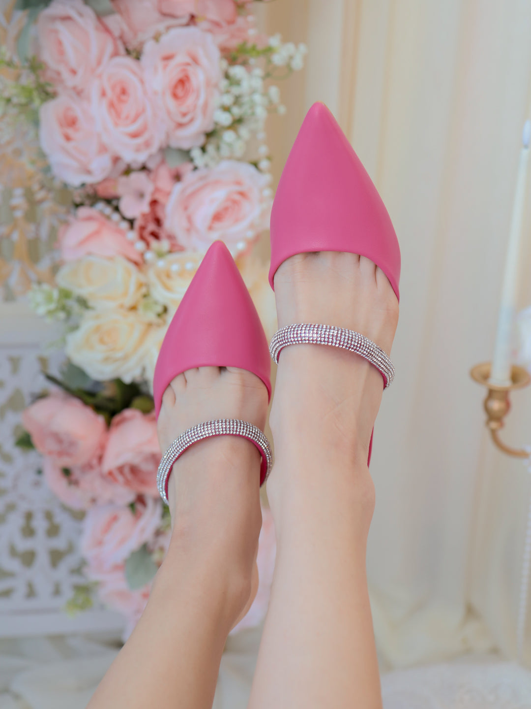 rose pink heels