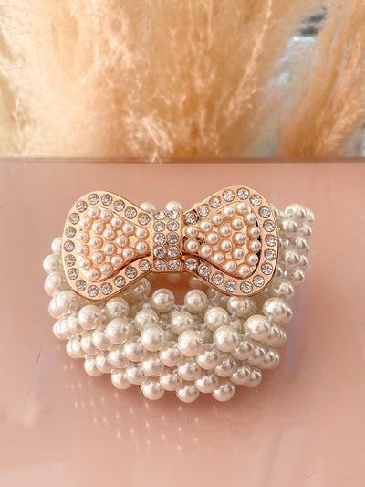 Juliet Pearl Bow Belt