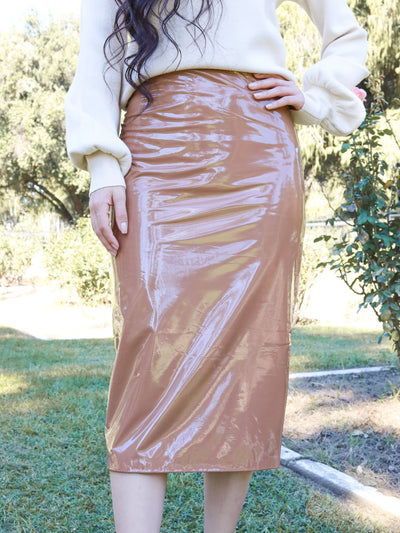 Chestnut Midi Skirt 